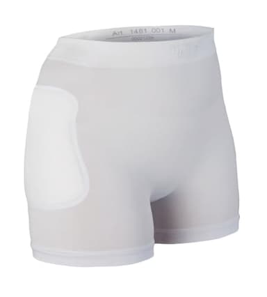 Suprima Hüftprotektor-Slip mit fest integrierten Protektoren - Art 1-481-001 - Gr. M - weiss