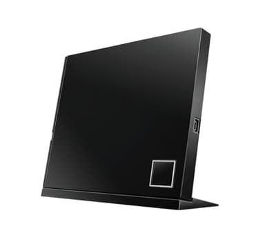Asus SBW-06D2X-U externer Slim Blu-Ray BDXL Brenner (6x BD-R (SL/DL), 8x DVD±R, 6x DVD±R DL, 5x DVD-RAM, USB 2.0) inkl. Cyberlink Power2Go, Hochglanz Schwarz