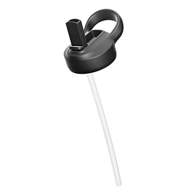 ABOVE. Original Ersatzdeckel - Standarddeckel, Klappverschluss & Trinkhalmdeckel I passend für ABOVE. 1.3L & 2.2L Edelstahl Trinkflasche & 1L Thermosflasche I BPA-Frei (Trinkhalmdeckel, schwarz)