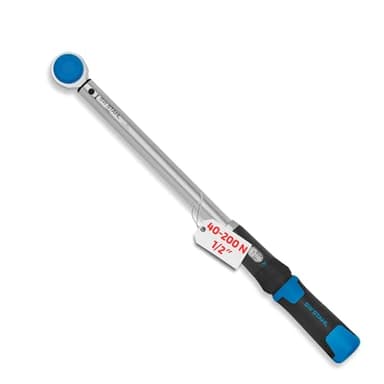SW-Stahl 03884L Werkstatt Drehmomentschlüssel 1/2 Zoll 40-200 Nm für Reifenwechsel I Rechts-und Linksanzug I 48 Zähne I Genauigkeit ±4% I Ratschenkopf mit Durchsteckvierkant I Ratsche 1/2