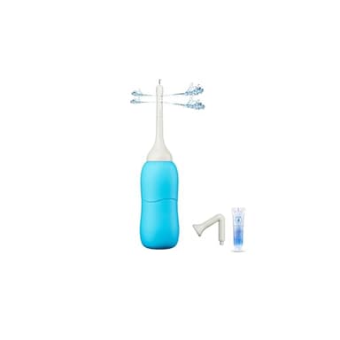 Analdusche für Analverkehr Podusche für Frau - 220ML Po Dusche mit Doppeldüse Intimpflege Damenu Intimdusche Wochenbett Einlaufgerät Darmreinigung Klistier zur Darmspülung Analdusche für Männer & Frau