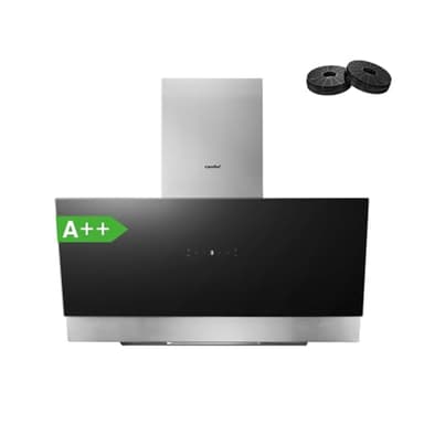 COMFEE' A++ Dunstabzugshaube 90 cm, 867m³/h Luftstrom, Kopffrei Wandhaube Umluft und Abluft, Touchscreen, Gestensteuerung, 4 Geschwindigkeiten, 68dB, LED, ANGJ72B-90PRO-EU