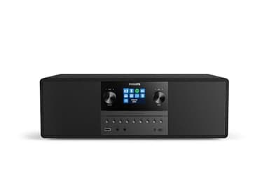 Philips Mikro-Musiksystem TAM6805 50W All-in-One mit Internetradio, Bluetooth, Spotify Connect, USB, CD-Player, DAB+, FM, Bassreflex-Lautsprecher – Kompaktes Audiosystem für Zuhause, Büro oder Küche