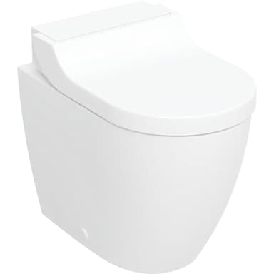 Geberit WC-Komp. AquaClean Tuma Comfort mit Stand-WC, tief, Glas weiß
