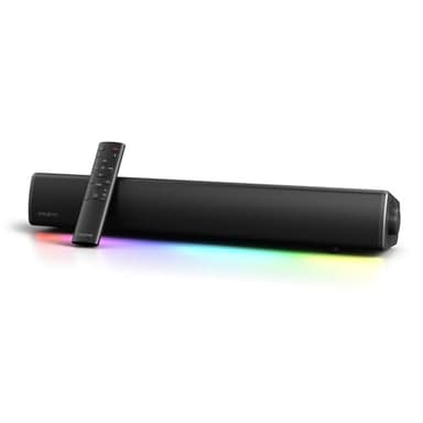 CREATIVE Sound Blaster GS5 RGB Gaming Soundbar mit SuperWide-Technologie, Stromversorgung über Adapter, bis zu 60 W Spitzenleistung, Bluetooth 5.4, Optical-in, Kopfhörerausgang, für PC und TV