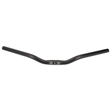 Ergotec Fahrradlenker H-Bar 25,4 mm – 600 mm Breite – Aluminium schwarz eloxiert – 30° Biegung, ergonomisch für MTB, Trekking & Citybike