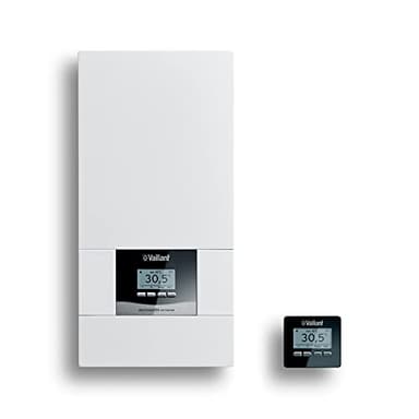 Vaillant elektronischer Durchlauferhitzer, VED exclusive 27/8, druckfest, 27kW, 400V, gradgenaue Auslauftemperatur, stufenlos einstellbar, Grafikdisplay, 0010023749, [Energieklasse A]
