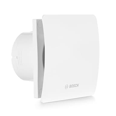 Bosch Badlüfter 1500 W 100 - Für Belüftung im Badezimmer und WC, Gegen Feuchtigkeit und Schimmel - Mit Lichtschalter-Aktivierung - 100mm Durchmesser