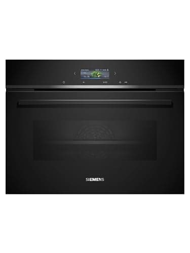 Siemens CB774G1B1, iQ700 Smarter Einbau-Kompaktbackofen, 60 x 45 cm, Made in Germany, Schwarz, activeClean Pyrolyse & humidClean Hydrolyse, Air Fry, Automatikprogramme, Farbiger Touchscreen