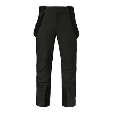Schöffel Herren Pants Style Pine MNS, wasserdichte Skihose mit abnehmbaren Hosenträgern, Thermohose mit 2-Wege-Stretch und verstärktem Bein, Black, 54