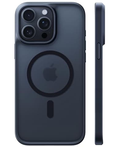 TORRAS für iPhone 15 Pro Max Hülle für Magsafe (TOP Militärschutz & Magnetkraft) Extrem Haltbarkeit Hülle iPhone 15 Pro Max Case Stoßfest Samtige Touch Dünn Handyhülle Schwarz, Guardian-Mag
