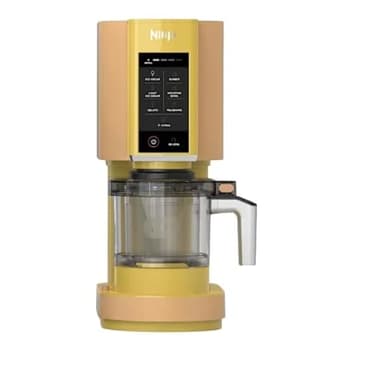 Ninja CREAMi Eismaschine & Dessertmaschine mit 2 Behältern, 7 Programmen, Herstellung von Eis, Gelato, Sorbet, Smoothie-Bowls, Milchshakes und mehr, 1,4L Eiscreme Kapazität, Orange Mango NC302EUAO
