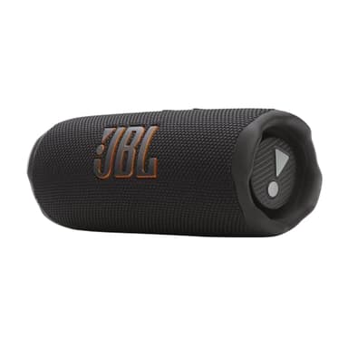 JBL Flip 7, kabelloser tragbarer Bluetooth-Lautsprecher, 16 Stunden Akkulaufzeit, IP68 wasserdicht, Staub- und stoßfest, JBL Pro Sound mit AI Boost, Auracast Multi-Speaker-Verbindung, Schwarz