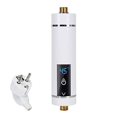 Btstil Mini Durchlauferhitzer Elektronischer Durchlauferhitzer, Mini Instant Warmwasserbereiter 3,5kW Durchlauferhitzer Dusche für Badezimmer Küche