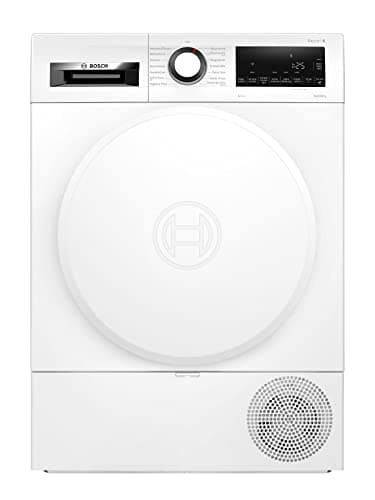 Bosch Wärmepumpentrockner für 8 kg Wäsche, Serie 6, 97 kWh pro Jahr, Auto Dry, Anti Vibration-Design, Sensitive Drying-System, Umweltfreundliches Kühlmittel, Weiß, WQG233D20