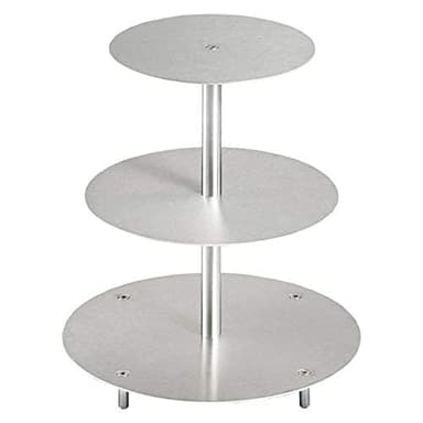 Tortenständer Rund Tortenetagere Aluminium 3 Etagen, Hochzeitstortenständer Etagere Ø 20-25 - 30 cm