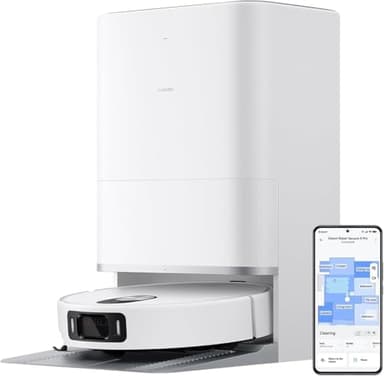 XIAOMI Robot Vacuum 5 Pro Saugroboter mit Wischfunktion, 20.000Pa, Ausfahrbarer Mopp & Seitenbürste, Selbstreinigende All-in-One Basisstation, KI-Navigation, App & Sprachsteuerung