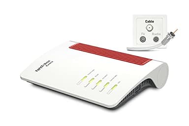AVM FRITZ!Box 6660 Cable (DOCSIS-3.1-Kabelmodem, 2x2 WLAN AX (Wi-Fi 6) mit 2.400 MBit/s (5 GHz) und 600 MBit/s (2,4 GHz), 1 x 2,5 Gigabit-LAN-Port) (Generalüberholt)