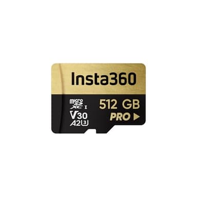 Insta360 512 GB PRO microSDXC-Speicherkarte, V30, A2, UHS-I, 90 MB/s Lese-/Schreibgeschwindigkeit