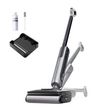 JONR 20000 Pa H2 Nass-Trockensauger, Innovatives Geruchsfreies Design, 1500ml Extra großer Wassertank mit 180° Flachliegend(unverminderte Saugleistung & Wasserleistung), 45 Min Lange Laufzeit. (S)