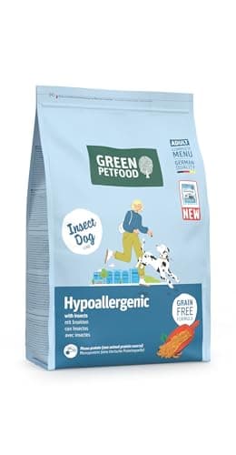 Green Petfood InsectDog Hypoallergen mit Insekten (1 x 3 kg) | Adult | Premium Trockenfutter für ausgewachsene allergische Hunde | getreidefrei | nachhaliges Hundefutter | German Quality | 1er Pack