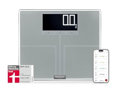 Soehnle Körperanalysewaage Shape Sense Connect 200 mit Bluetooth, digitale Personenwaage für Premium-Körperanalyse (BIA), Körperwaage berechnet präzisen Kalorienbedarf