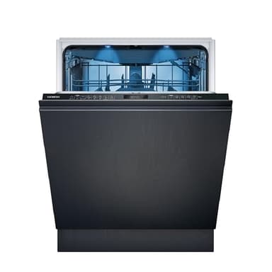 Siemens SN65EX22CE iQ500 Vollintegrierter Geschirrspüler, 60 cm, Made in Germany, varioSpeed Plus, autoOpen dry, smartStart, rackMatic, Time und Emotion Light, Glaszone, Home Connect