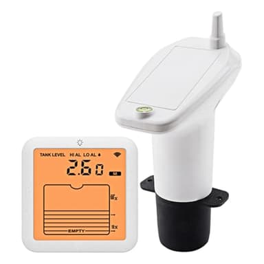 Generisch Füllstandsanzeige Für Zisterne, Ultraschall-Füllstandssensor (batteriebetrieben) Mit Separatem Display, Funken Bis Zu 100m, Alarmdauer: 120 Sek