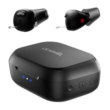 Cearvol Nano Sound-Verstärker, Hörunterstützung für Senioren & Erwachsene, 3 Klangmodi, 3-Stufen-Verstärkung für Klare Audio-Wiedergabe, Diskretes Design, Ohne Bluetooth/App (Mitternacht)