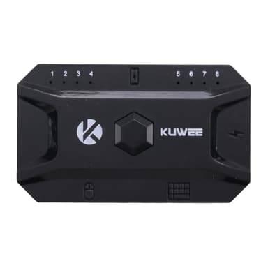 Iegefirm Tastatur-Maus-Konverter, Bluetooth-Hub, USB 5.0-Konverter, Kabelgebundene Tastatur und Maus zu Kabellosem Hub-Adapter, Unterstützt 8 Geräte für Tablet, Laptop, Mobilgerät