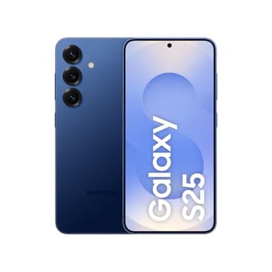 Samsung Galaxy S25 5G, 256 GB, 12 GB RAM, 50 + 12 + 10 Dreifachkamera, 6,2 Zoll großes Display, Marineblau – in diesem 256-GB-Modell erhalten Sie den doppelten Speicher zum gleichen Preis von 128 GB