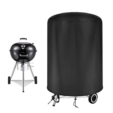 Raweao Grill Abdeckhaube für Weber 57cm, Abdeckung für Weber Grills, 500D Oxford Wasserdicht Wetterfest Abdeckplane Kugelgrill fur 57cm(Φ71x68cm)