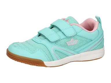 Lico Unisex Kinder Boulder V Hallenturnschuhe, Türkis Rosa, 34 EU