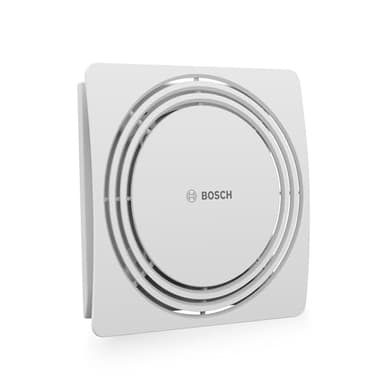 Bosch Leiser Badlüfter 1900 DH W100 - Für die Belüftung in Badezimmer und Toilette, gegen Feuchtigkeit und Schimmel – Mit Feuchtigkeitssensor und Zeitschaltuhr – 100 mm Durchmesser