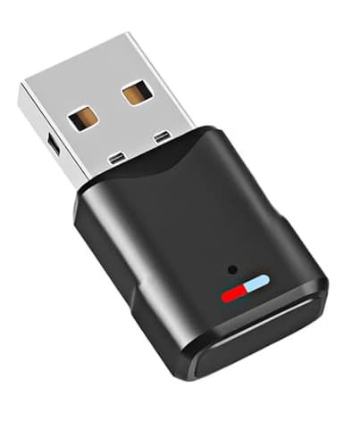 USB Bluetooth 5.3 Adapter für PS5/PS4/PC/Switch Konsole, Niedrige Latenz Audio Dongle Bluetooth 5.3 Schlüssel Adapter USB 3 Mbit/s Transmitter Empfänger für Macos/Windows/Kopfhörer