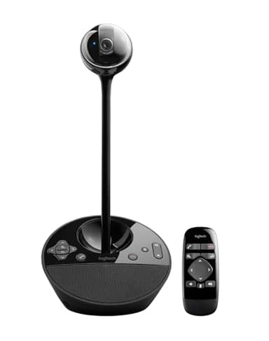 Logitech Business Business BCC950 Videokonferenz-Webcam mit Freisprecheinrichtung, HD 1080p, 180 degreeBlickfeld, Breitbandaudio, Motorisierte Kamera, Multidirektionaler Lautsprecher, Für 1-4 Personen, PC/Mac - Schwarz