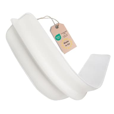 sleepling Liebesbrücke Ritzenfüller 25 x 200 cm, Made in EU, Doppelbettbrücke für alle gängigen Matratzen, Ökotex, Handwäsche, weiß