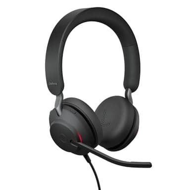 Jabra Evolve2 40 SE Kabelgebundenes Stereo-Headset mit Geräuschunterdrückung, Mikrofon und USB-C/A-Kabel - MS Teams-Zertifiziert, kompatibel mit Allen Anderen Plattformen - Schwarz