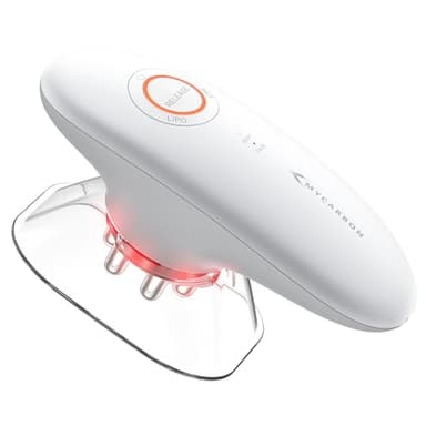 MYCARBON 3in1 Schröpfmassagegerät Modellierung und Straffung für fördern die Durchblutung erhöhung der Hautelastizität Massagegerät elektrisch 3 Stufen mit Schröpfmassage EMS und Rotlicht