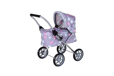 Knorrtoys 63344 - Puppenwagen Mini Lili - Star Grey pink