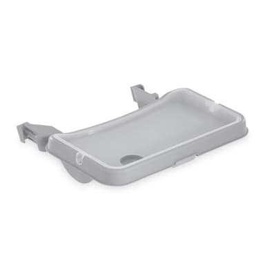hauck Alpha Tray, Grau - 3in1 Essbrett Kompatibel mit Alpha+ & Beta+ Holzhochstuhl für Kinder 6-24 Monaten, mit Sitzverkleinerer, 3-Stufigem Esstisch