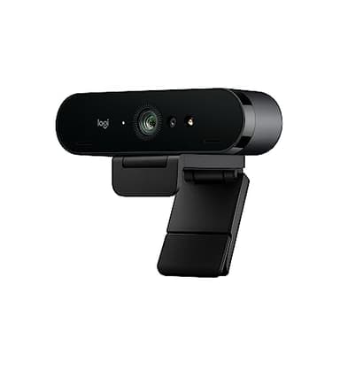 Logitech BRIO 4K Webcam, Ultra 4K HD Videoanrufe, Mikrofon mit Geräuschunterdrückung, HD Auto Lichtkorrektur, Breites Sichtfeld, funktioniert mit Microsoft Teams, Zoom, Google Voice,