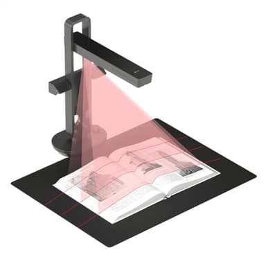 CZUR Aura Pro Tragbarer Buchscanner 14 MP Dokumentscanner A3 Dokumentenkamera Schneller Scanner Intelligente Tischlampe Tischleuchte Visualiser OCR Kompatibel mit macOS Windows (Aura Pro)