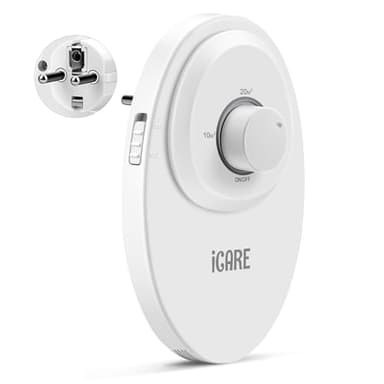 ICARE Ozongenerator Luftreiniger, 120mg/h Ozon Geruchsentferner, Geruchsvernichter für Zuhause, Katzentoilette, Hundedesodorierer, Einfach zu bedienen, Ozongerät für 30㎡ Badezimmer, Küche, Rauch,Autos