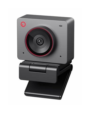 OBSBOT Meet 2-4K Webcam für PC mit 1/2" Sensor, KI Framing& Autofokus, Beauty-Modus, Gestensteuerung, 60 FPS, Zwillingsmi, Leicht USB Kamera für Streaming, Meetings, Gaming, Video Calls. (Space Grau)