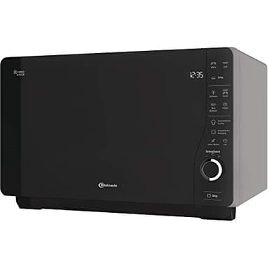 Bauknecht ExtraSpace Crisp MW 427 SL/Kombination Grill und Mikrowelle/Maximale Flexibilität-Ohne Drehteller/ 800 W/ 25 L Garraum/Grill 1000 W/Crisp-Funktion/Dampfgarfunktion/AutoClean, Silber