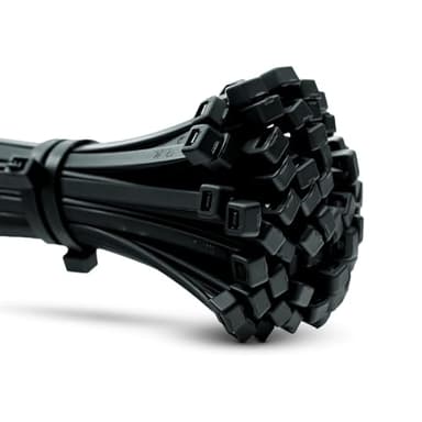 ERKO Kabelbinder Schwarz – 400 x 4,8 mm, 100 Stück, Extra Stabil, UV & Wetterfest, Ideal für Außenbereich