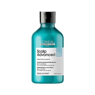 L'Oréal Professionnel Haarshampoo gegen Schuppen bei trockener & fettiger Kopfhaut, Scalp Advanced, Anti-Dandruff Dermo-Clarifier Shampoo, 300 ml