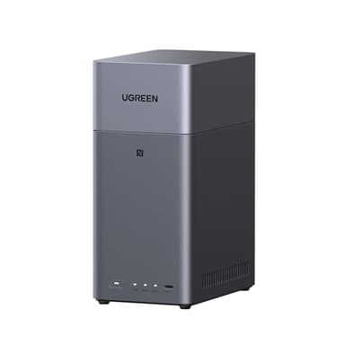 UGREEN NASync DH2300 2 Bay Desktop NAS, NFC Tap zum Verbinden, KI Fotoalbum, 4K Persönliche Videothek, Einsteigerfreundliches NAS-System, Heim-NAS-Server mit 1GbE-LAN und 4GB RAM (Ohne Festplatten)