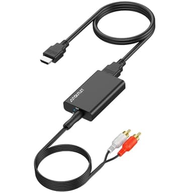 AUTOUTLET HDMI ARC Audio Extraktor, 192kHz HDMI Audio Splitter 3,5mm -Stereo Audioausgang, ARC Adapter mit 1M 3.5mm zu RCA Kabel für Verstärker Soundbar Heimkinosystem usw